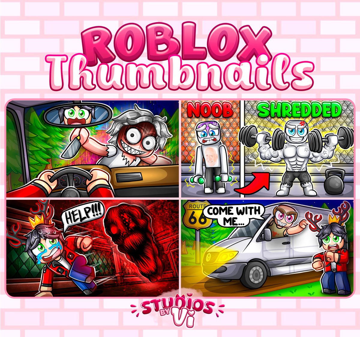 ✨ Recent roblox thumbnails ✨

Open for comms!! 📩

🔁 #RT  or ❤️ #FAV are greatly appreciated!

#ROBLOX | #RobloxDev | #robloxart