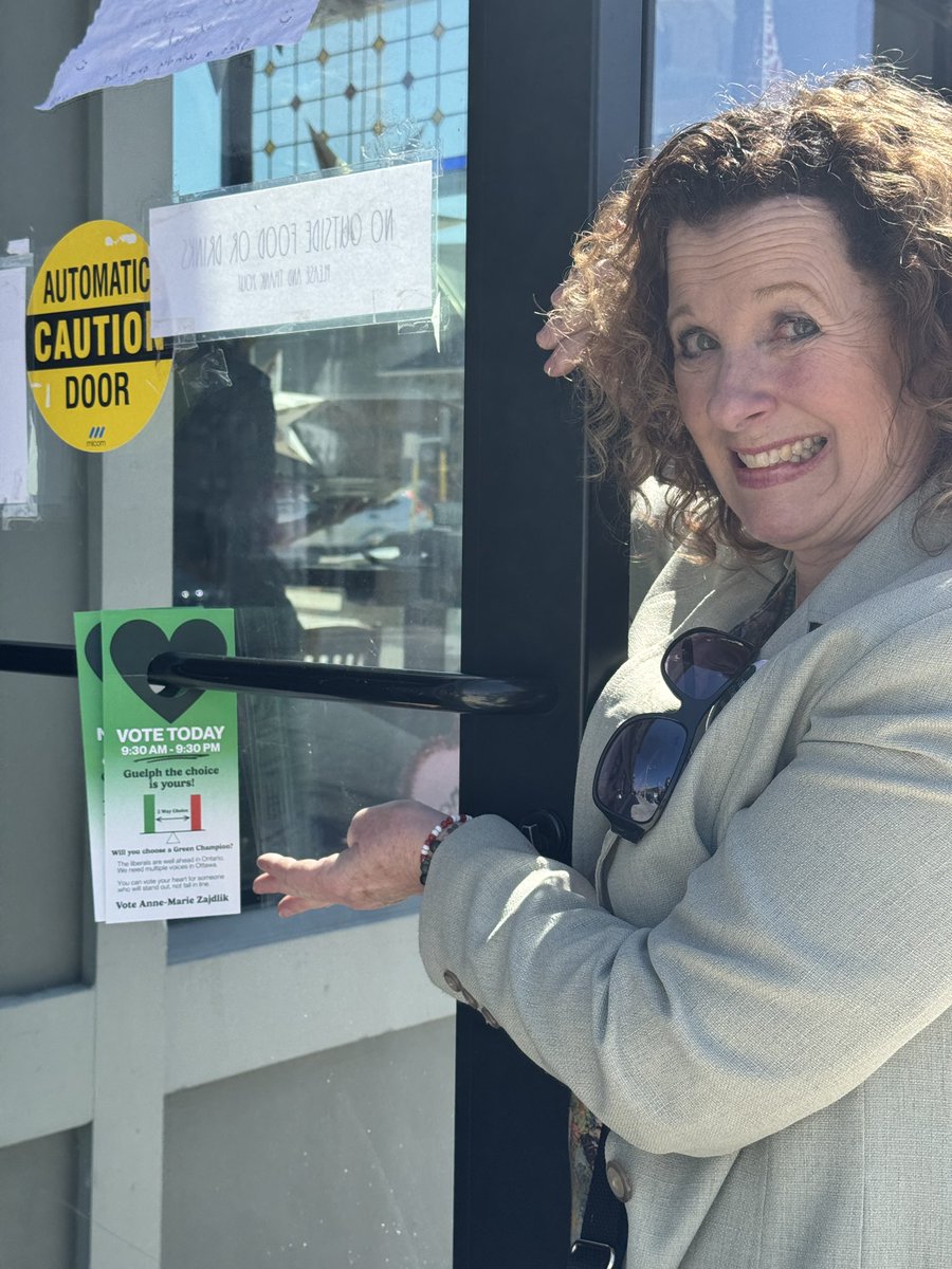 Grateful for the Guelph businesses that kept us going — meals, snacks, even my dress for tonight!
This city is full of love and heart.
It would be the honour of my life to serve as your MP.
Get out and vote today. Let’s make it happen! #VoteGreen #VoteZajdlik
#Guelph