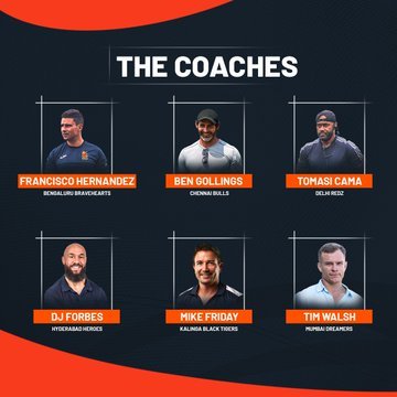 RugbySur's tweet photo. 🇦🇷 Se suma Lauti Bazán Vélez a la Premier India 🇮🇳
Confirmados:
🏉Lucho González y Lauti Bazán Vélez en Hyderabad Heroes.
🏉Joaquin Pellandini en Chennai Bulls.
🏉Santiago Mare en Mumbai Dreamers.
🏉Matías Osadczuk y Matteo Graziano en Delhi Redz.
📝Los entrenadores confirmados👇 https://t.co/R0lSsrbgqu