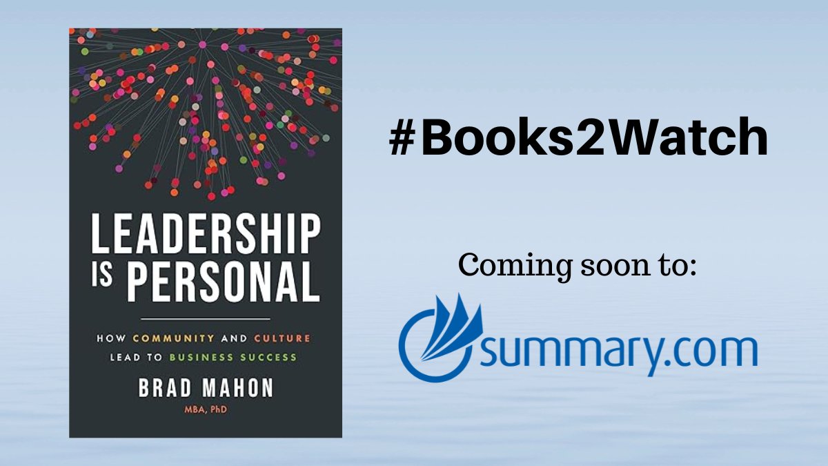 Summary.com (@businessbooks) on Twitter photo #Books2Watch
Leadership Is Personal: How Community and Culture Lead to Business Success by <a href="/bradmahon/">Brad Mahon</a>
amazon.com/dp/B0DNGBFPVG/âŚ
#booksummary #leadership #soundview #businessbook #leadershipbook #Books2Watch
Leadership Is Personal: How Community and Culture Lead to Business Success by <a href="/bradmahon/">Brad Mahon</a>
amazon.com/dp/B0DNGBFPVG/âŚ
#booksummary #leadership #soundview #businessbook #leadershipbook