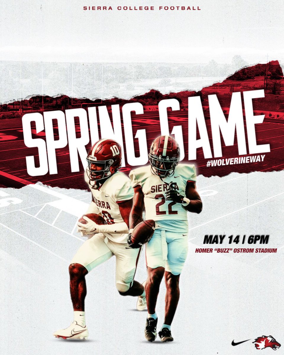 Save the date for our 2025 Spring Game! 

Wednesday, May 14th at 6pm
Admission is FREE

See you there! 🐺🐾 #WolverineWay #BLVDBoyz
