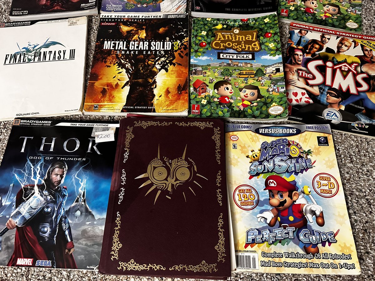 ElDabstroyero's tweet image. WELL this one was unexpected! Managed to scoop this amazing pile of game guides and games, two bucks apiece on the game guides, five bucks apiece on the games, literally at 5 PM on a Sunday. Unbelievable!

#VideoGames #Games #GameGuides #FinalFantasy #Zelda #MajorasMask #Nintendo