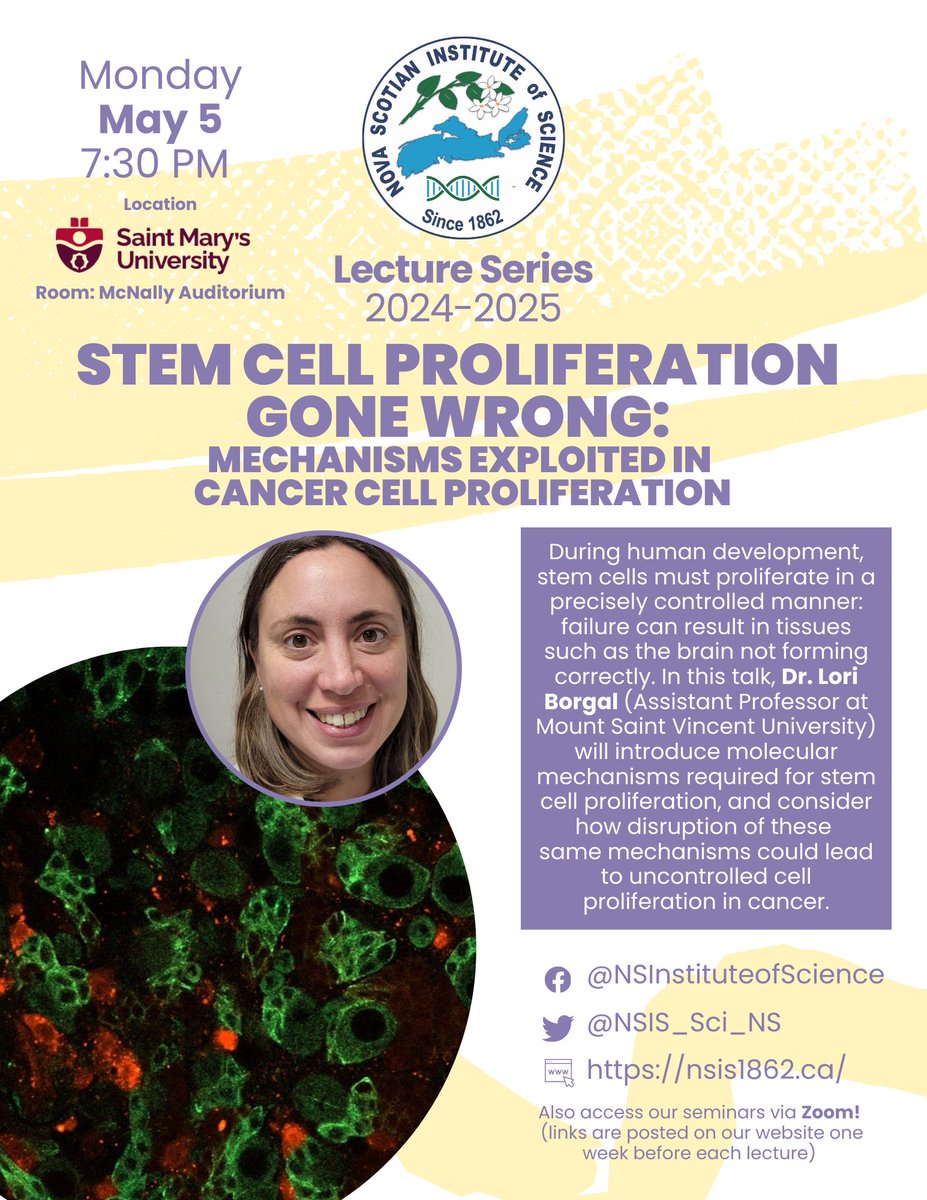 Nova Scotian Institute of Science - NSIS (@nsis_sci_ns) on Twitter photo Join us next Monday May 5 for our final free public lecture of the season! Taking place online and in-person at Saint Mary's University.✨
<a href="/smuhalifax/">Saint Mary’s University</a>, <a href="/DiscoveryCntr/">Discovery Centre</a>, <a href="/NS_Museum/">Nova Scotia Museum</a>, <a href="/MSVU_Halifax/">Mount Saint Vincent University</a>, <a href="/ResearchMSVU/">MSVU Research Office</a>
More info: nsis1862.ca/public-lecture… Join us next Monday May 5 for our final free public lecture of the season! Taking place online and in-person at Saint Mary's University.✨
<a href="/smuhalifax/">Saint Mary’s University</a>, <a href="/DiscoveryCntr/">Discovery Centre</a>, <a href="/NS_Museum/">Nova Scotia Museum</a>, <a href="/MSVU_Halifax/">Mount Saint Vincent University</a>, <a href="/ResearchMSVU/">MSVU Research Office</a>
More info: nsis1862.ca/public-lecture…
