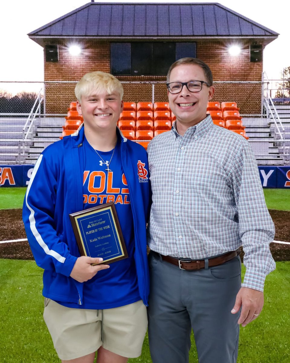 Congratulations Kade Waltmon, senior, for being named the Brian McCaskill State Farm Player of the Week for the week of April 14th. #ChooseSA