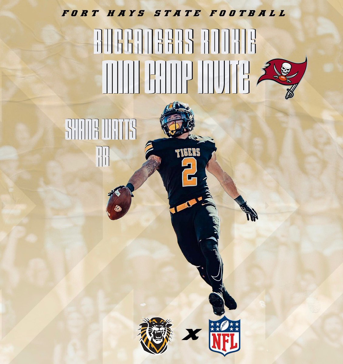 FHSU Football (@fhsufootball) on Twitter photo Congratulations to our guy <a href="/Shwatts32/">Shane Watts</a> on his mini camp invite with the <a href="/Buccaneers/">Tampa Bay Buccaneers</a>!!
#DefendTheFort🐯 Congratulations to our guy <a href="/Shwatts32/">Shane Watts</a> on his mini camp invite with the <a href="/Buccaneers/">Tampa Bay Buccaneers</a>!!
#DefendTheFort🐯