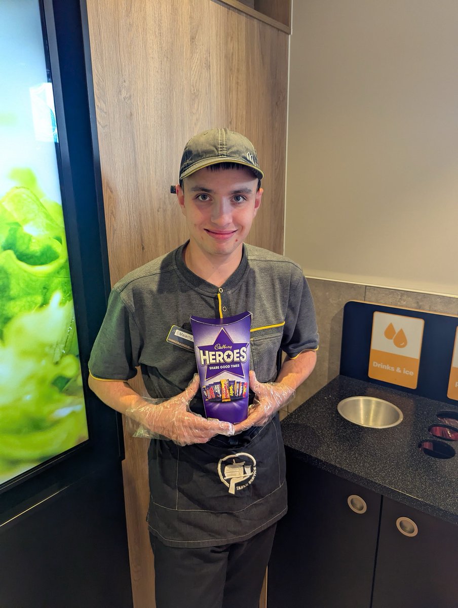 Well done Malachy on winning the monthly staff competition at Mcdonald's restaurant, Marina Way for your excellent customer service skills on the dining area. Receiving the most positive feedback from customers on their 'food for thoughts'
#SEND #WorkPlacement #FocusOnWhatWeCANDo