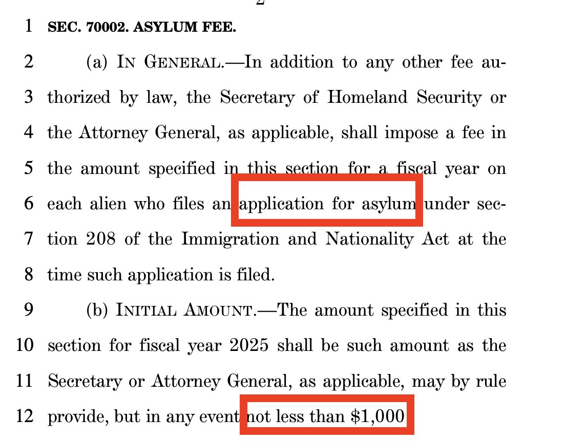 BREAKING:  The Republican-led House Judiciary Committee is seeking to charge ASYLUM SEEKERS a $1000.00 fee to seek asylum.

This would be the first ever fee charged to people fleeing violence, persecution and possible death in the US.

This is the most inhumane thing I've ever