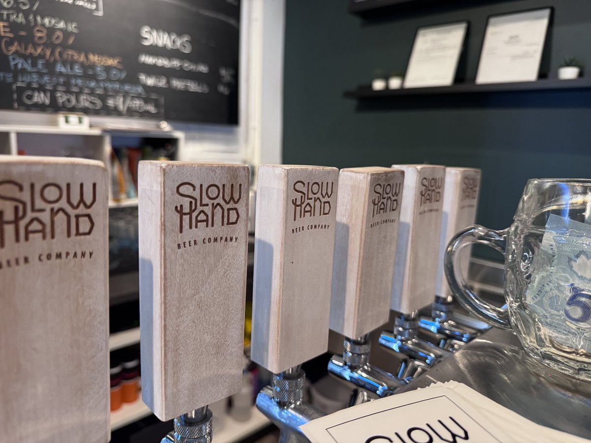 craftbrewjester's tweet photo. Brewstop #47 on the #QuestToBreak95 of #brewquest2025 last hoorah for this location of #slowhand yup they just moved!didn’t hear?they are now down the street teamed up w/ @boomboxbrewing & #Temporal brewing under the marquee #threefoldbeer the last time I was here it was #doans https://t.co/sqpTDe85UO