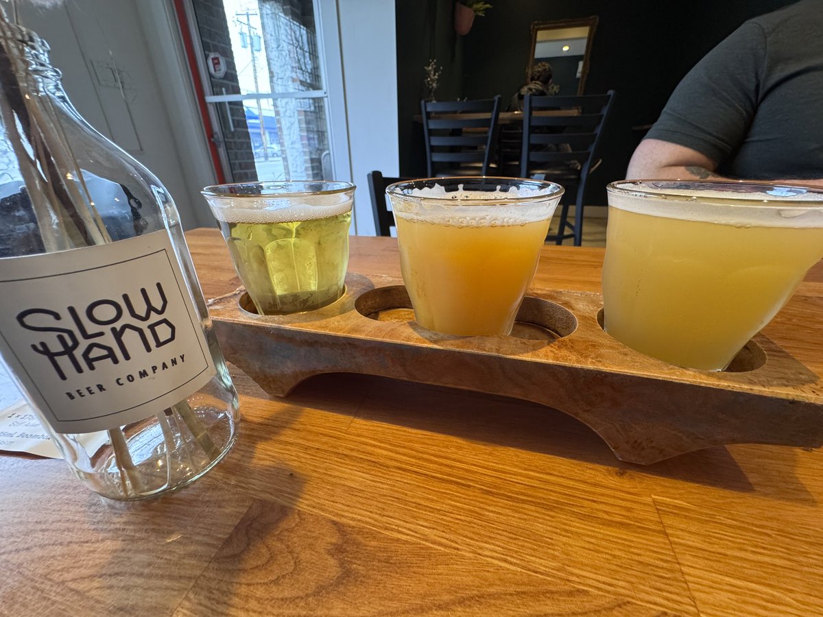 craftbrewjester's tweet photo. Brewstop #47 on the #QuestToBreak95 of #brewquest2025 last hoorah for this location of #slowhand yup they just moved!didn’t hear?they are now down the street teamed up w/ @boomboxbrewing & #Temporal brewing under the marquee #threefoldbeer the last time I was here it was #doans https://t.co/sqpTDe85UO
