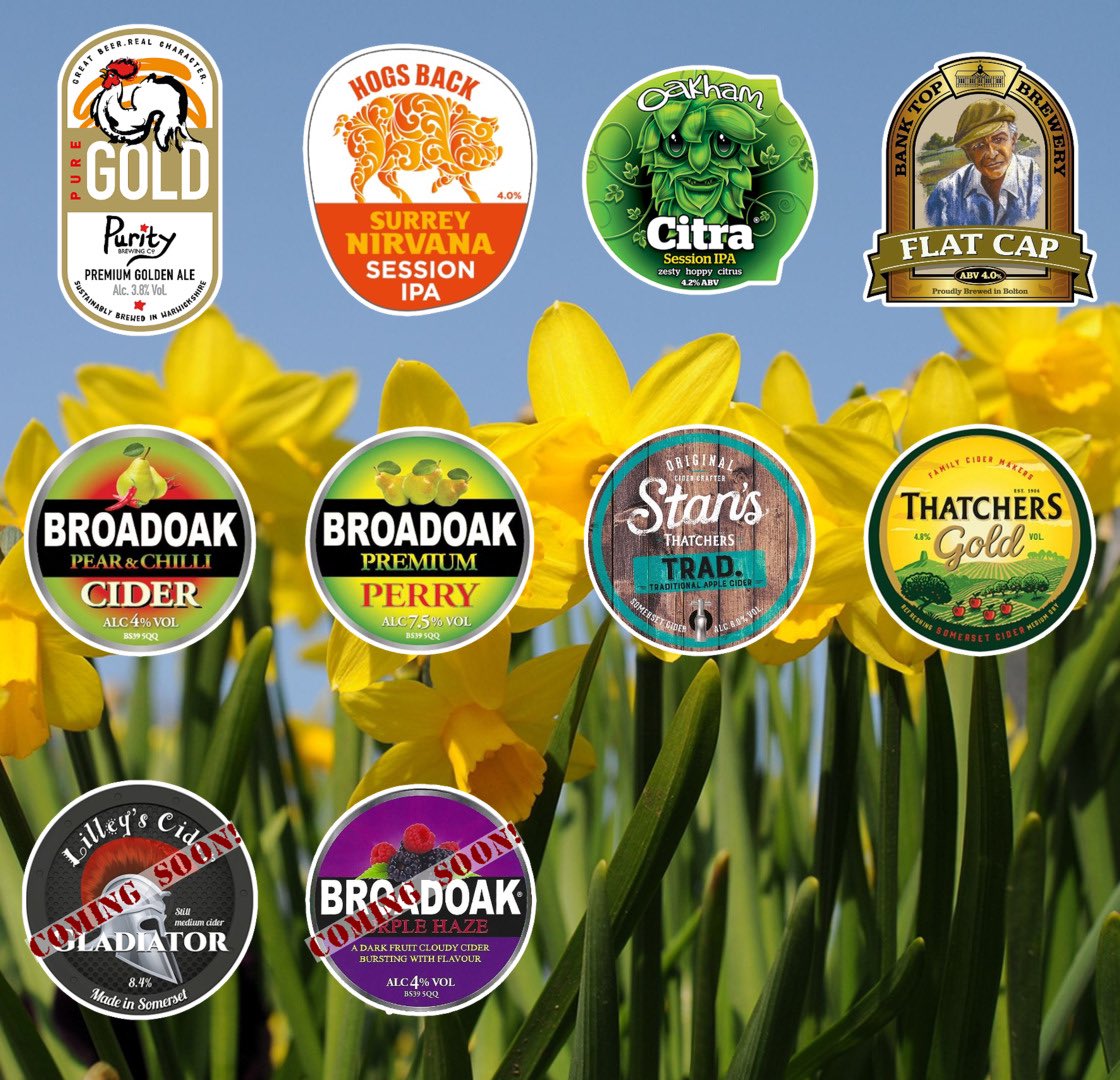 Ye Olde Man & Scythe (@manandscythe) on Twitter photo Beer Board: goo.gl/wdNYZ8
@Purityale <a href="/HogsBackBrewery/">Hogs Back Brewery</a> <a href="/OakhamAles/">Oakham Ales</a> <a href="/BankTopBrewery/">Bank Top Brewery</a> <a href="/FetchTheDrinks/">Fetch The Drinks</a> <a href="/thatchers_cider/">Thatchers</a>
#RealAleFinder Beer Board: goo.gl/wdNYZ8
@Purityale <a href="/HogsBackBrewery/">Hogs Back Brewery</a> <a href="/OakhamAles/">Oakham Ales</a> <a href="/BankTopBrewery/">Bank Top Brewery</a> <a href="/FetchTheDrinks/">Fetch The Drinks</a> <a href="/thatchers_cider/">Thatchers</a>
#RealAleFinder
