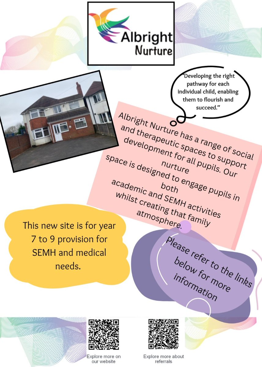 Today <a href="/AlbrightCentre/">Albright Education Centre</a> launched THREE new provisions... Our amazing Outdoor Learning AP (Venture), our Assessment Hub and our KS3 Therapeutic AP (Nurture). Grateful for the team who have worked so hard to get all 3 opened after Easter! #ThisisAP #SEND #Inclusion