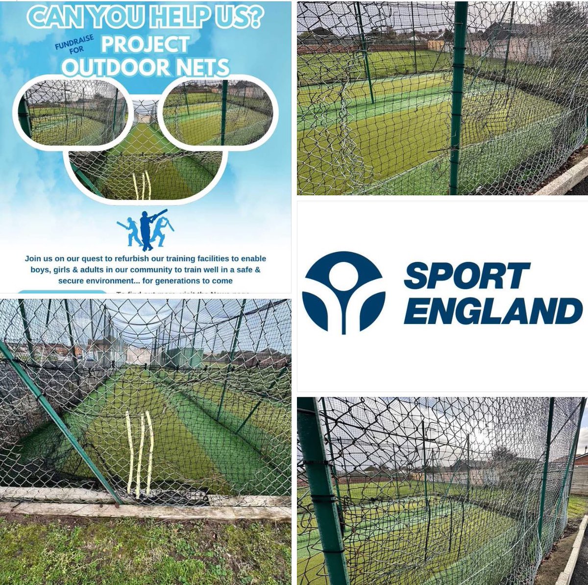 📣 CAN YOU HELP SAVE OUR NETS?

Our nets facility REALLY needs some TLC &amp; we’re on a mission to refurbish them for our boys, girls &amp; adult players!

➡️ FIND OUT MORE 👇
crowdfunder.co.uk/p/nets-refurbi…

THANK YOU for your support! 🙌