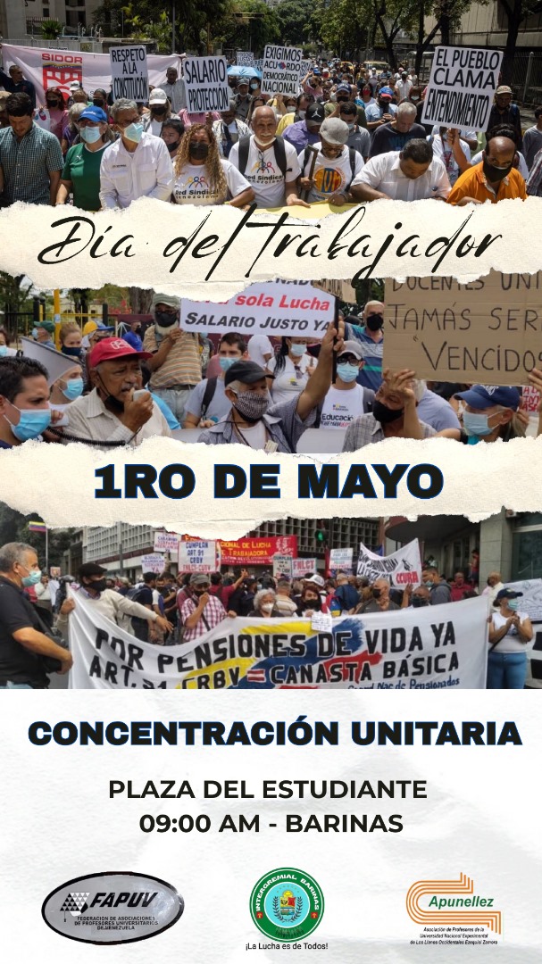 Vamos todos este 1 de Mayo en el marco del Día del Trabajador a la Gran Movilización Nacional. #BonoNoEsSalario.