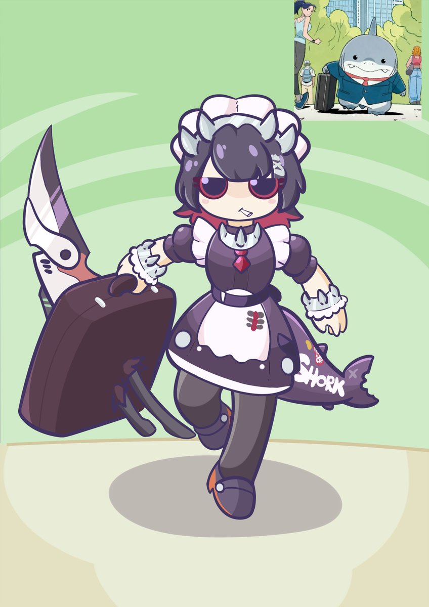 Ellen joe - pose inspired on that silly jeff with a briefcase