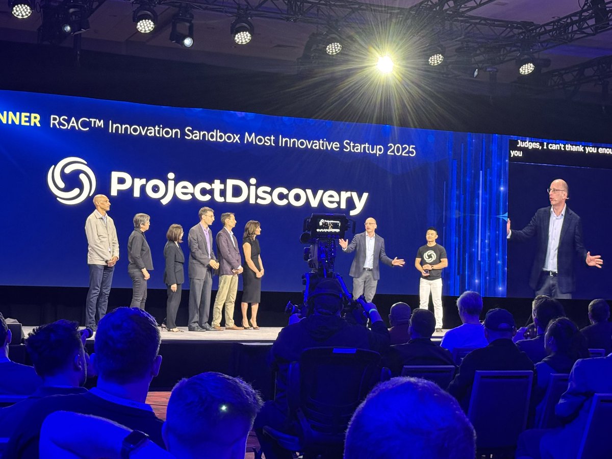 RSA Conference (@rsaconference) on Twitter photo Itās official! <a href="/pdiscoveryio/">ProjectDiscovery</a> is the winner of RSACās 2025 Innovation Sandbox! #RSAC Itās official! <a href="/pdiscoveryio/">ProjectDiscovery</a> is the winner of RSACās 2025 Innovation Sandbox! #RSAC