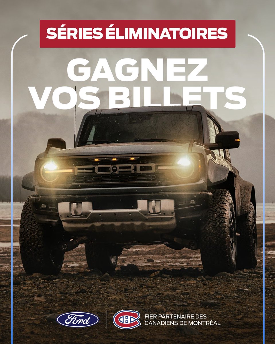 megafanford's tweet image. 🎉 Gagnez vos billets pour les séries ! 🎉

Le CH en route vers un match #6 ? Voici votre chance d’assister au match des séries éliminatoires le 2 mai !

Pour participer, rendez-vous sur notre dernière publication sur Instagram 👇
instagram.com/p/DI_vv6SNgf3/…

#megafanford