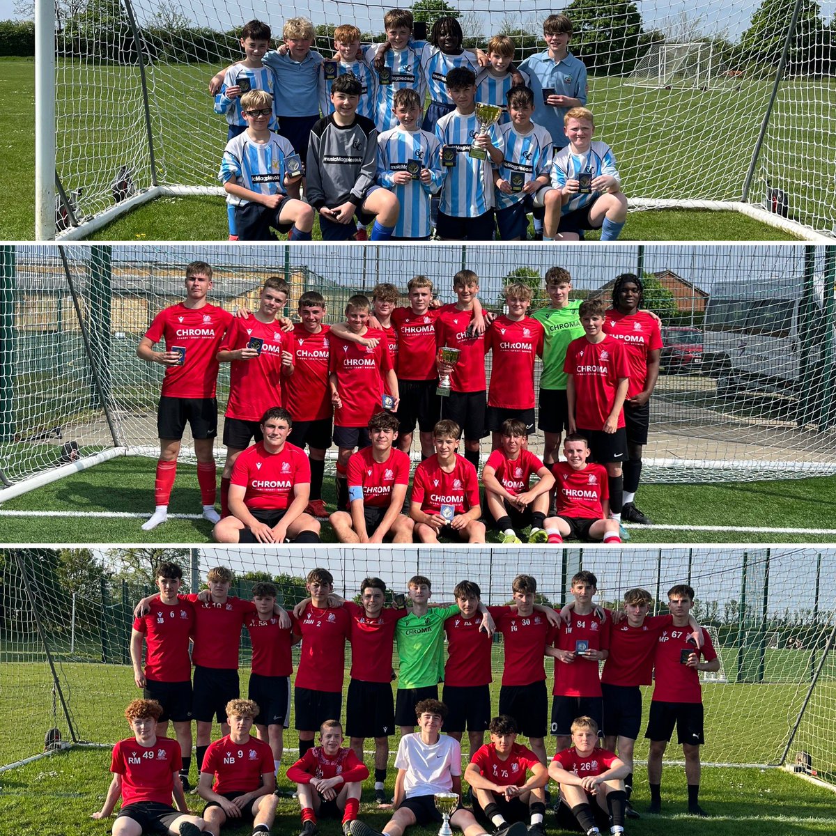 Hunts SSP (@huntsssp) on Twitter photo Amazing day <a href="/oneleisureuk/">oneleisureuk</a> for the Cambs Schools FA Boys County Cup Finals Day. ⚽️
Congratulations to everyone involved and your 2024/25 Cambs School FA county cup champions.
U12 - <a href="/combertonvcpe/">Comberton Village College PE</a>
U14 - <a href="/PeSwavesey/">Swavesey VC PE & Sport</a>
U16 - <a href="/PeSwavesey/">Swavesey VC PE & Sport</a>
#football #countycup <a href="/SchoolsFootball/">English Schools' Football Association</a> Amazing day <a href="/oneleisureuk/">oneleisureuk</a> for the Cambs Schools FA Boys County Cup Finals Day. ⚽️
Congratulations to everyone involved and your 2024/25 Cambs School FA county cup champions.
U12 - <a href="/combertonvcpe/">Comberton Village College PE</a>
U14 - <a href="/PeSwavesey/">Swavesey VC PE & Sport</a>
U16 - <a href="/PeSwavesey/">Swavesey VC PE & Sport</a>
#football #countycup <a href="/SchoolsFootball/">English Schools' Football Association</a>