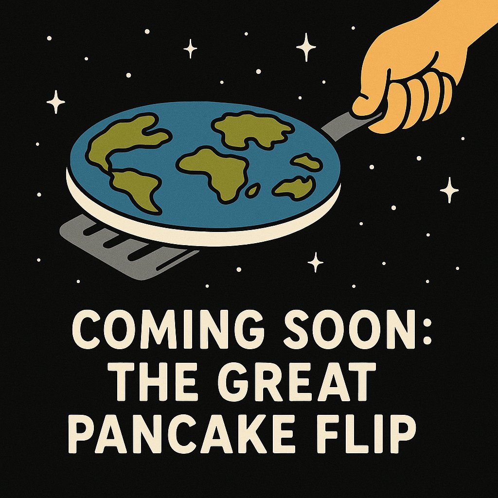flatearthmaxi's tweet photo. CA: DjuknVRXwLTa3811d4wBED96PK5sUYqQFHzbZzxbpump

#FlatEarth #FlatEarther #FlatEarthMemes #PancakeFlip #CosmicFlip #MemeCoin #CryptoMeme #SolanaMeme #SolanaCommunity #MemeSeason #LetsFknGo #CryptoTwitter #DegenLife #ShitcoinSeason #HoldTheLine #MemeLife #SpacePancake https://t.co/dVcM3t4Rqv