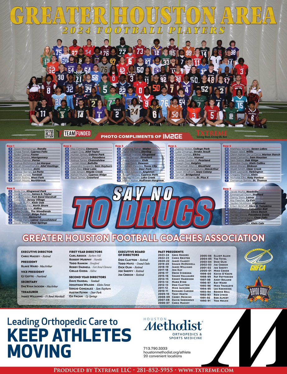 Aaron Henson (@aaronhenson73) on Twitter photo 🏈🏈<a href="/ghfcahouston/">GHFCA Houston</a> coaches mark your calendar for year 33 of the annual “Say No To Drugs” photo on May 13th 5:30 at <a href="/AldineISD/">Aldine ISD</a> Thorne Stadium!🏈🏈 <a href="/coachb_ware/">Blake Ware</a> <a href="/CoachGotte/">Coach Gotte</a> <a href="/coachjameswill/">James Williams</a> <a href="/Aflynn813/">Austin Flynn</a> <a href="/CoachOjeda/">Coach Ojeda</a> <a href="/StratfordFB1/">Stratford Spartan Football</a> <a href="/Team_Funded/">TeamFunded</a> 🏈🏈<a href="/ghfcahouston/">GHFCA Houston</a> coaches mark your calendar for year 33 of the annual “Say No To Drugs” photo on May 13th 5:30 at <a href="/AldineISD/">Aldine ISD</a> Thorne Stadium!🏈🏈 <a href="/coachb_ware/">Blake Ware</a> <a href="/CoachGotte/">Coach Gotte</a> <a href="/coachjameswill/">James Williams</a> <a href="/Aflynn813/">Austin Flynn</a> <a href="/CoachOjeda/">Coach Ojeda</a> <a href="/StratfordFB1/">Stratford Spartan Football</a> <a href="/Team_Funded/">TeamFunded</a>
