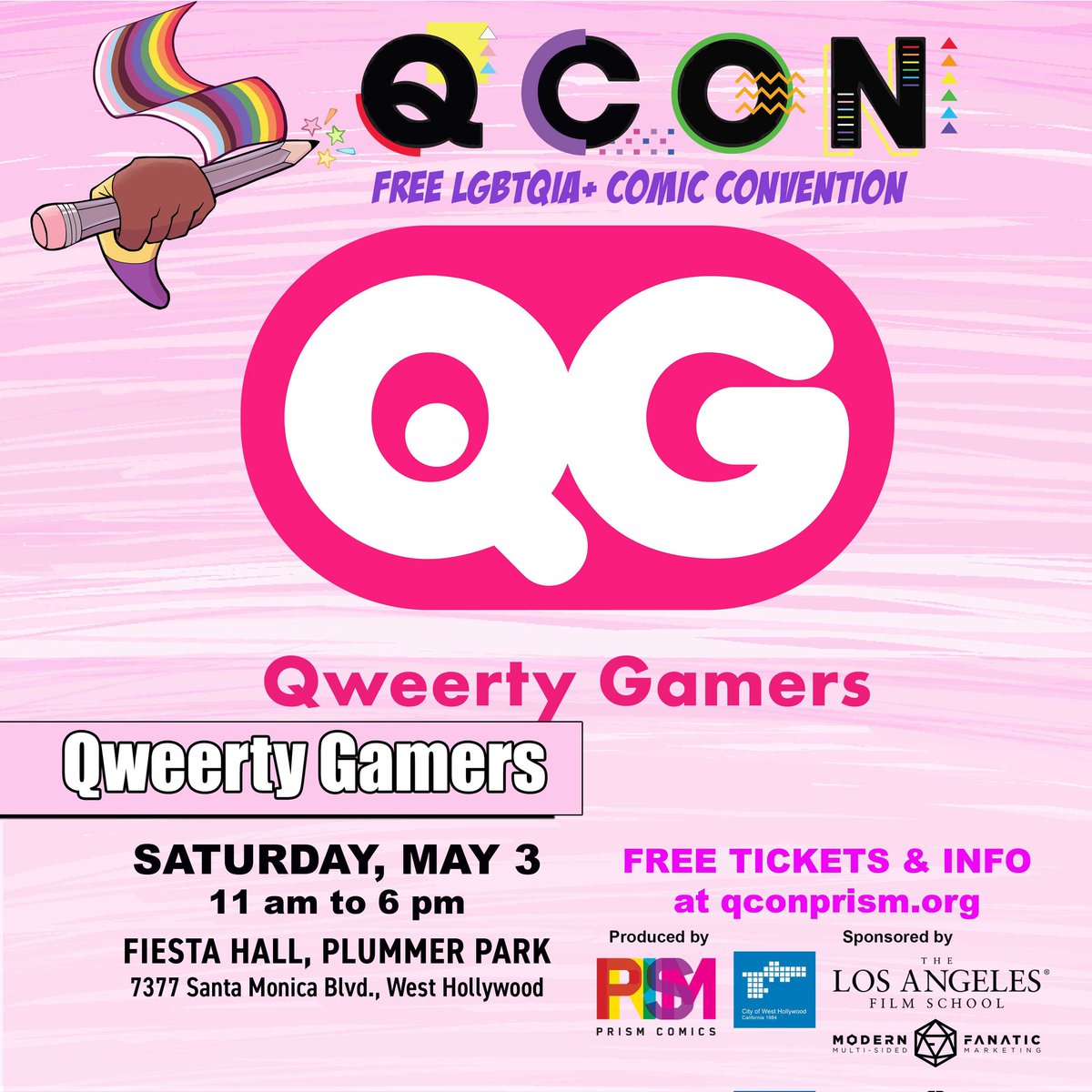 Q-Con (@qconprism) on Twitter photo Q CON 2025 is thrilled to have <a href="/QweertyGamers/">Qweerty Gamers</a> as a guest!
They’re a brilliant non-profit organization providing LGBTQIA+ resources, support, and networking access to advance visibility and representation in the global gaming industry!
FREE TICKETS: qconprism.org Q CON 2025 is thrilled to have <a href="/QweertyGamers/">Qweerty Gamers</a> as a guest!
They’re a brilliant non-profit organization providing LGBTQIA+ resources, support, and networking access to advance visibility and representation in the global gaming industry!
FREE TICKETS: qconprism.org