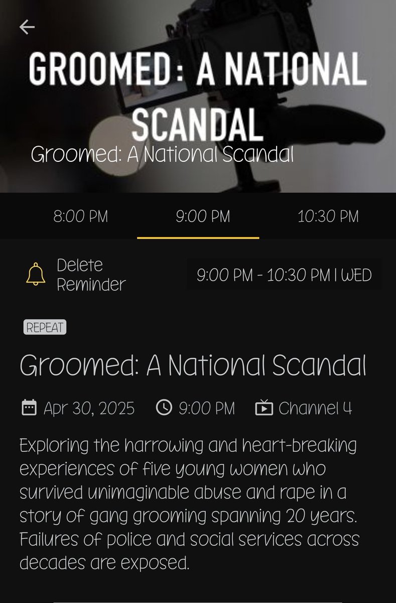 <a href="/MaggieOliverUK/">Maggie Oliver</a> thank you 
Wednesday 9pm Ch4