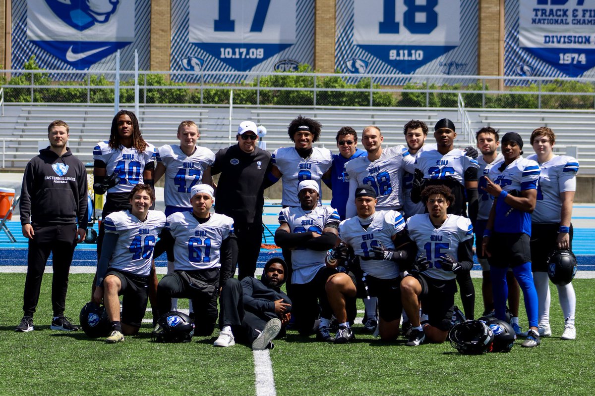 Proud of this crew and the progress we made this Spring!💪 

#WinTheDay #WeNotMe <a href="/EIU_FB/">Eastern Illinois Football</a>