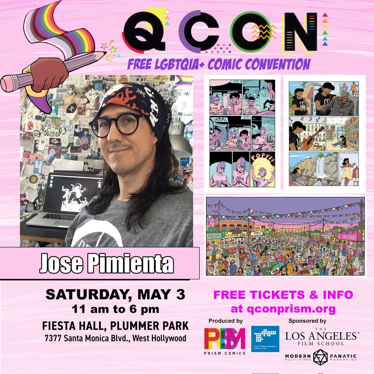 Q CON 2025 is so excited to be joined by cartoonist Jose Pimienta as a guest! 
They’re a brilliant cartoonist responsible for stories like SUNCATCHER, TWIN CITIES, HALFWAY TO SOMEWHERE, and more!
REGISTER FOR FREE TICKETS: qconprism.org
#comics #lgbtqia #indie