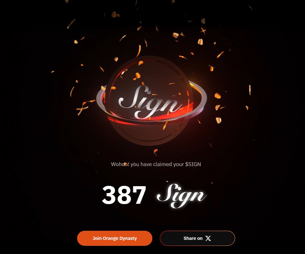 Sign $SIGN 空投索賠已啟動！🪂

👉 airdrop.slgn.global

對我來說不是很大的數目，但嘿嘿 - 免費的錢就是免費的錢！🫡

目前價格： ~$0.077

如果您也買了一些，請留言！