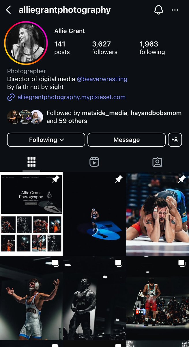 allysonschwab's tweet photo. 📸🚨Please read to the end…

Well we are almost home the open. Always thankful to watch my boys compete, but also grateful to see my friends in the wrestling community and media that I only see so many times a year. 

I know the wrestling community shows up and I want to use this opportunity to ask for your help. One of our fellow photo lens crapped out this weekend. She was able to use mine and she shot some your favorite photos from the weekend! 

She is not on Twitter ( I asked) but I would love us to come together to help get Allie Grant get a new lens. She’s a student who works her butt off and I’d love us to come together to help bless her with this. The lens that crapped out was one she was even just using from a past teacher. She’s young and still building her equipment toolkit, but her portfolio speaks for itself. 

The lens is $3000. I know - for one lens! Yes- now you know why we ache when we have to purchase new equipment! 

I’ll donate the first $300! Have $5? $10? Venmo @allyson-schwab 

I would love to surprise her tonight! Can’t donate? Can you RT and share! 

Below you will also find her page you can follow on Instagram and a video that shows just how much she loves this sport and celebrates others! 

Let’s do it!
