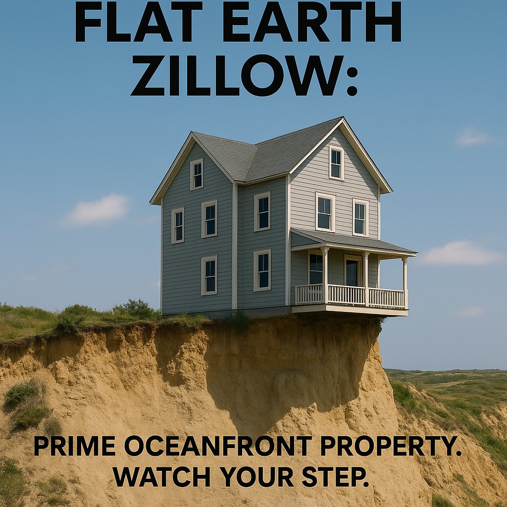 flatearthmaxi's tweet photo. CA: DjuknVRXwLTa3811d4wBED96PK5sUYqQFHzbZzxbpump

#FlatEarth #FlatEarthMemes #FlatEarthLogic #MemeLife #FunnyMemes #EdgeOfTheWorld #ZillowGoneWrong #RealEstateFails #FlatEarthSociety #OceanfrontProperty #SavageMemes #ConspiracyMemes #FlatEarthFails #MemeCulture #MemeHumor https://t.co/M2qRdPrXIY