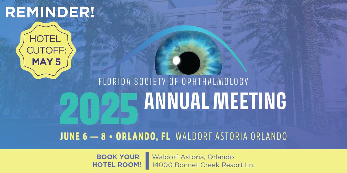 One week left to book your #Ophmasters hotel room!🏨 

Limited spots remain — don’t miss out! Reserve by May 5th: book.passkey.com/go/WMO25