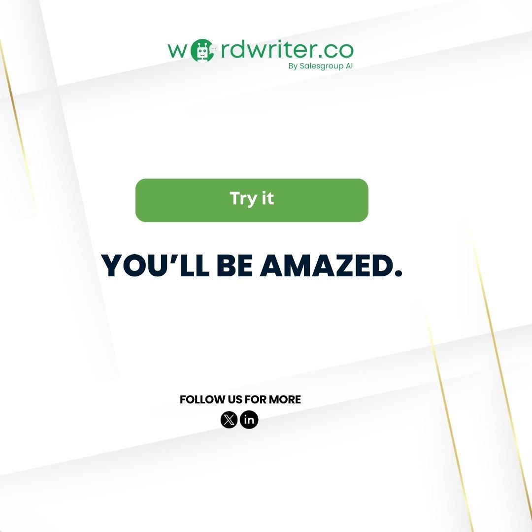 wordwriterai's tweet photo. At WordWriter, we believe creativity deserves powerful tools.
Using our image generator, it’s now possible to bring your imagination to life — faster and better than ever before.
#WordWriter #ContentCreation #AIWritingTools #AIGeneratedImages #CreativityTool #Writers https://t.co/UooitjXua1
