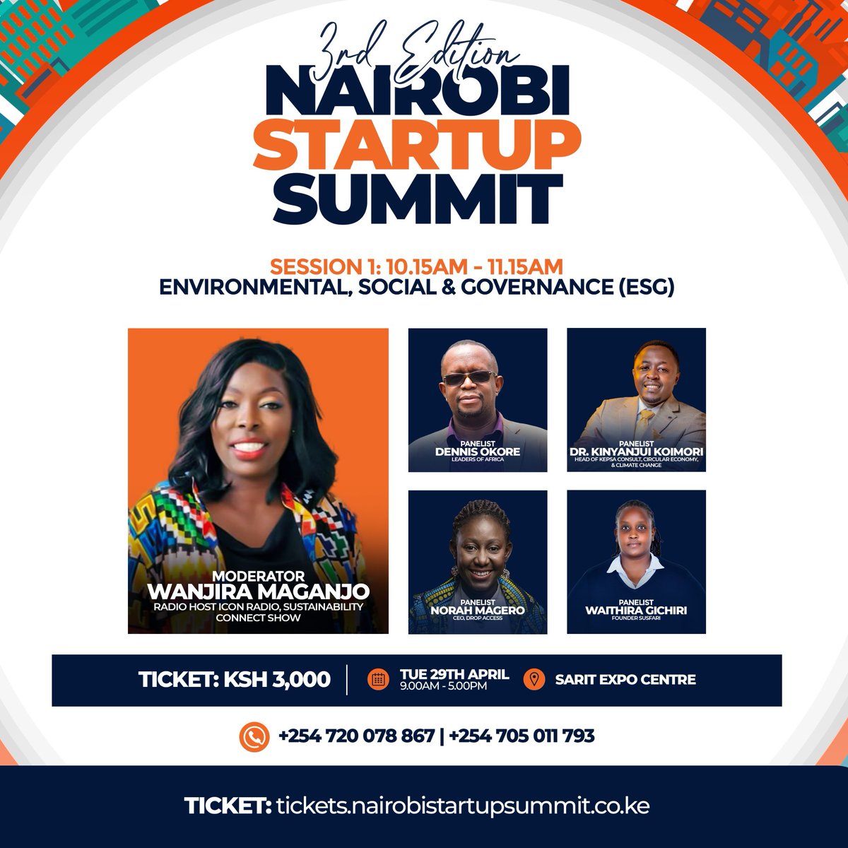 susfari's tweet photo. We look forward to participating, engaging, connecting and vibrant discussions at the at the Nairobi Startup Summit.
#NairobiStartupSummit  @nairobi_startup https://t.co/0qxxBDtbta