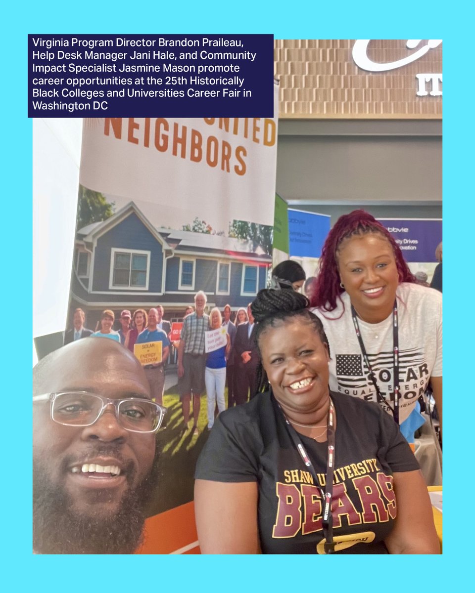 SolarNeighbors's tweet photo. Around the country, the Solar United Neighbors team is educating others on the benefits of going solar. ☀️

Read more about their impact in our 2024 Annual Report: https://t.co/wZySCSX0R6 https://t.co/pIjwgIHl2g