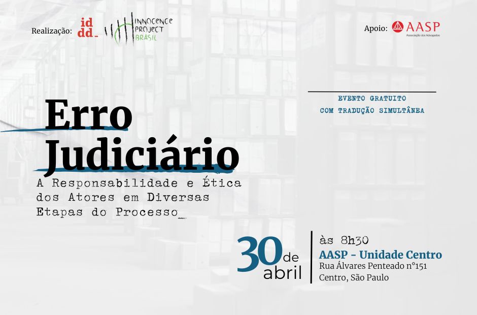 DireitodeDefesa's tweet image. 🔴 Já fez a sua inscrição? 
O evento é gratuito e aberto ao público mediante inscrição (vagas limitadas).
Programação e inscrições: bit.ly/ErroJudiciario