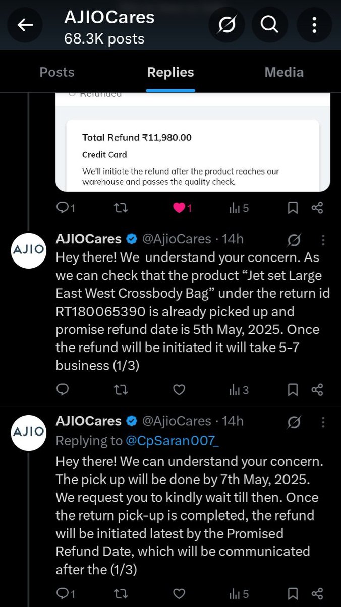 LifeinJammu's tweet photo. @RIL_Updates Better change your grievance officer and whole AJIO team. Pathetic Experience ever at @AJIOLife @nmacc_india @vineethnair8 #ajio #reliance https://t.co/xmaWdflbTr