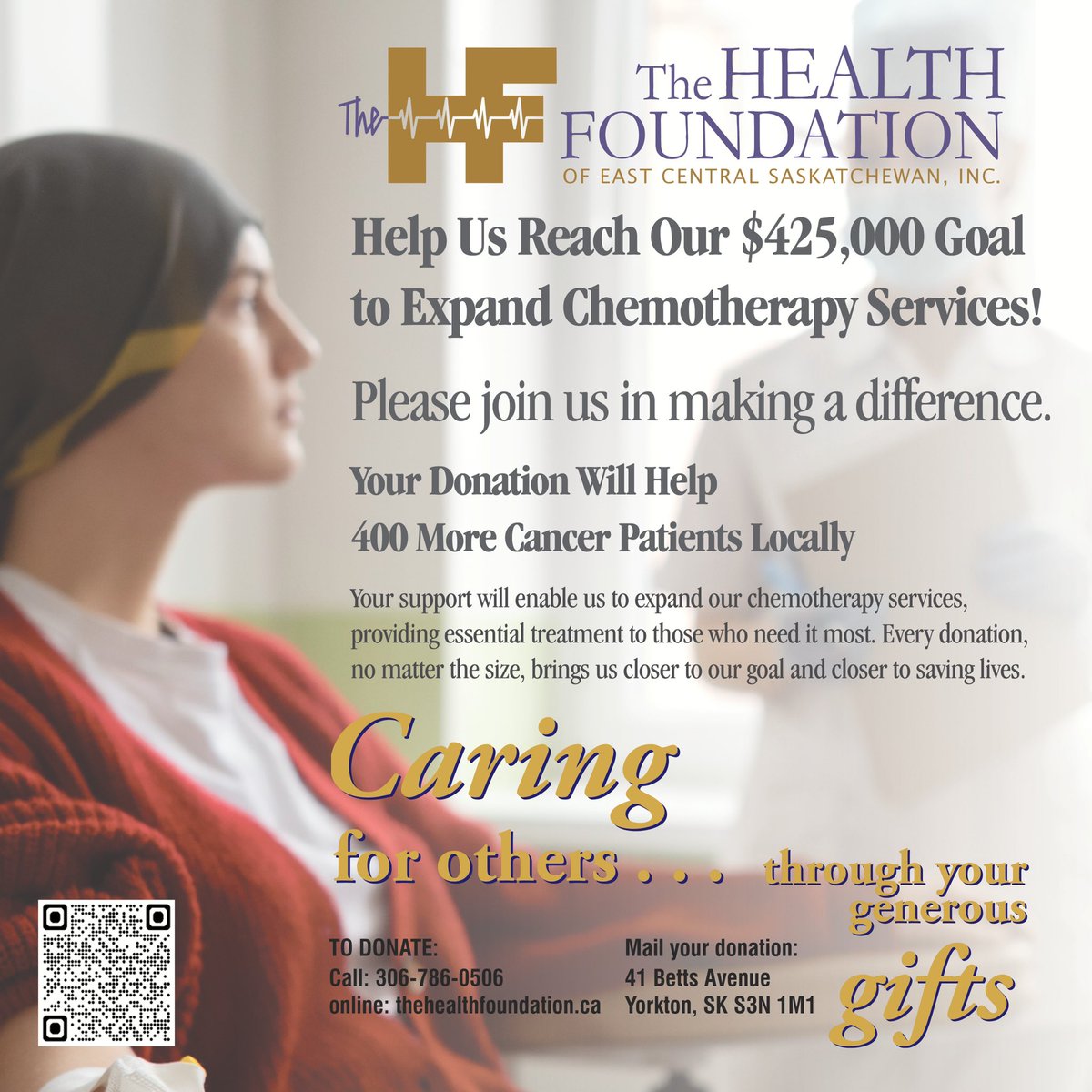 HealthYorkton's tweet photo. Airwaves For Health RadioThon 
Call 1-800-636-3243 at make a difference in Cancer care closer to home. https://t.co/W9RVmaeIYO