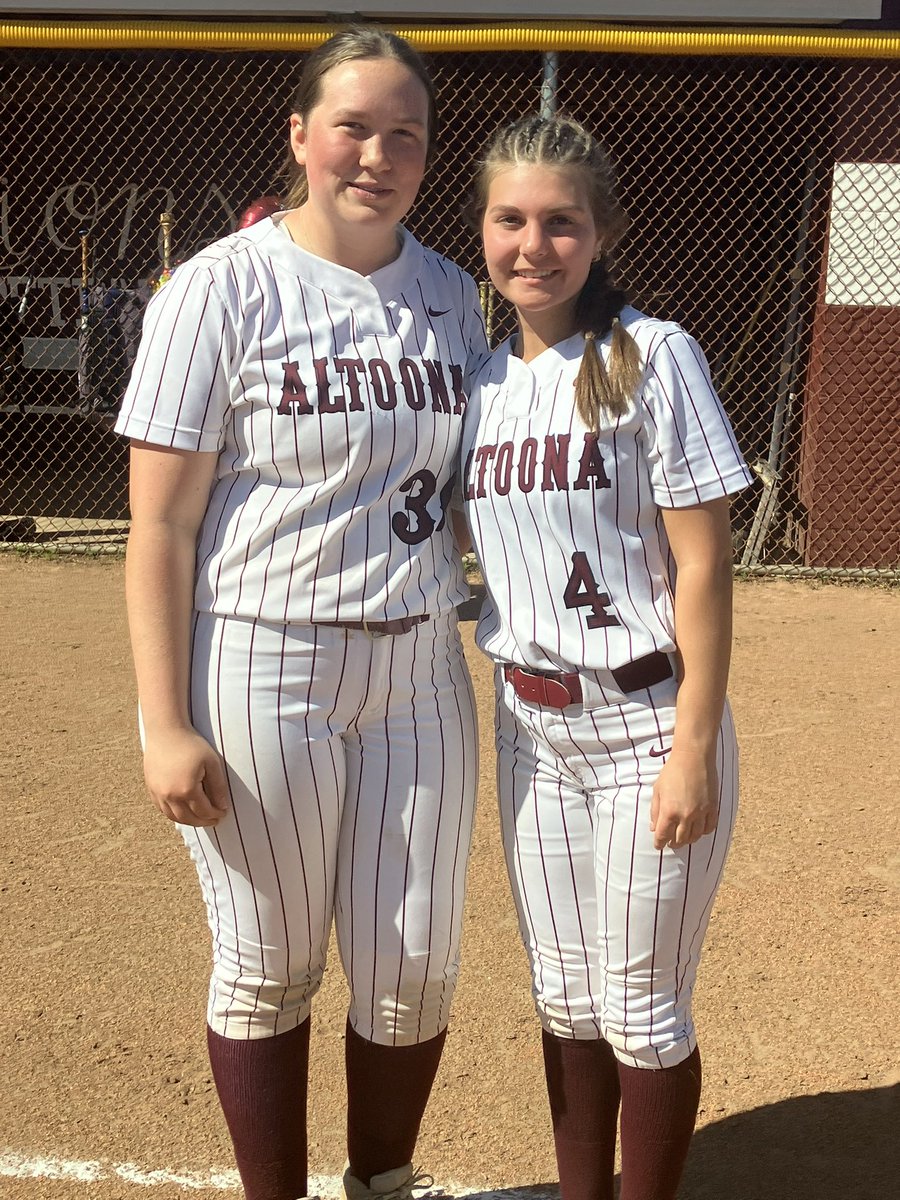 AltoonaAthletic's tweet photo. Congrats to our 2 #AltoonaProud softball seniors- Bridget Delozier and Mary Worley!  Great leadership and people.  Thank you!   @altoonastrength @AASDSuper @AAHSStuCouncil @AAHSStuCouncil https://t.co/RB6ddLs7w1