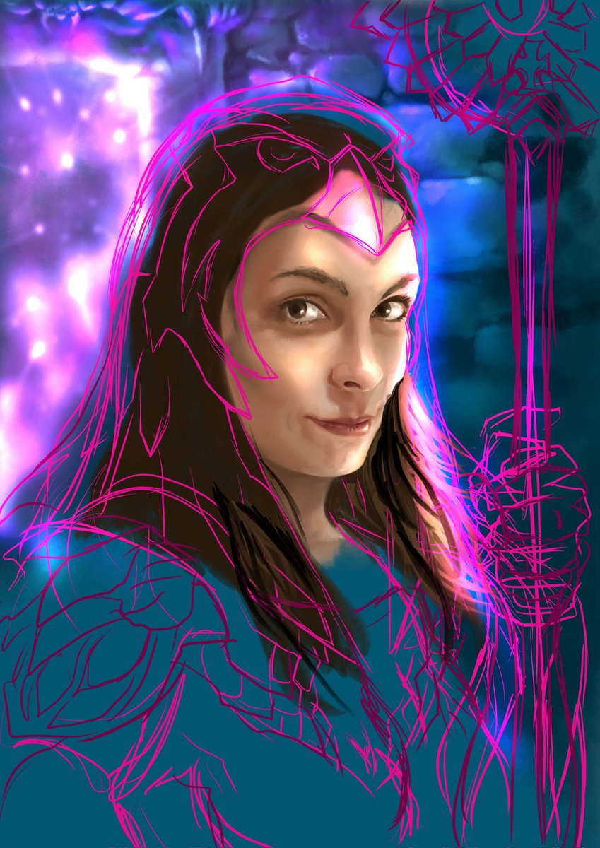 Mark_Lapping's tweet photo. Happy #MOTUDay 
The Sorceress. Teela Na, the guardian of Castle Grayskull's ancient secrets. One look from this wondrous Goddess lets you know She IS the Power itself. 💪⚔️
New #FanArt by ##MarkLapping 
#MOTU ##MastersoftheUniverse #Sorceress #HeMan #digitalpainting https://t.co/NGCiVfHQOc