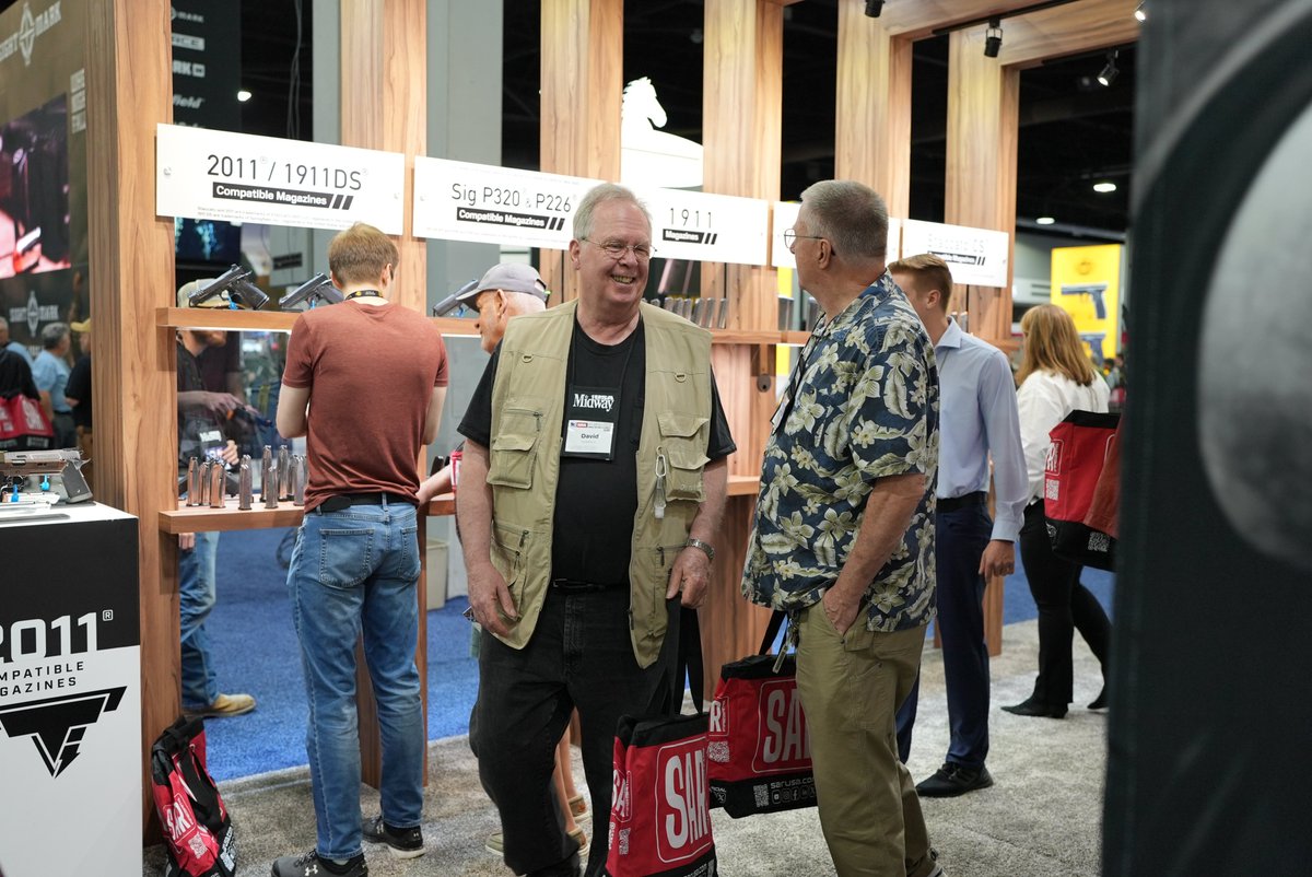 Check_MateMags's tweet photo. 🚨 NRA 2025 was WILD—check out these moments! 🚨 Our booth was non-stop action, from showing off the 1911 Double Stack UHC Magazine to meeting awesome 2A fans. Big thanks to everyone who visited Booth 1545! What was your favorite NRA highlight? Reply below! 💪 [Thread 1/2] https://t.co/QDIMfBfut3