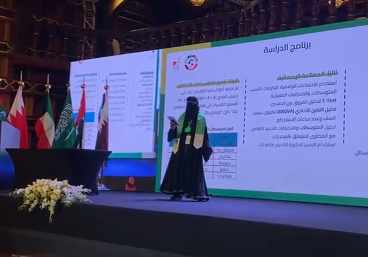 m3_saud's tweet photo. فخور جداً بابنتي رهف @doctorrahaf لتمثيلها الوطن في  المؤتمر الخليجي الأول بالكويت تحت شعار "توعية صحية برؤية خليجية" و فخور ببنات الوطن ميان و جود و إبهار من تعليم الطائف تمثيلهن المشرف .. https://t.co/5QGZnFGXLH