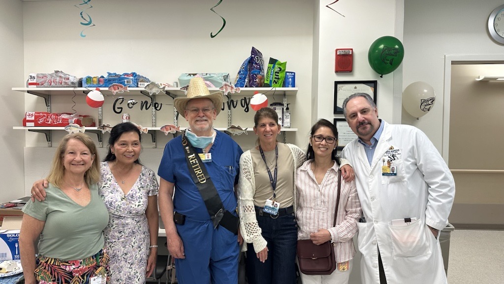 hopkinsheart's tweet image. Today we gathered to celebrate Dr. Thiemann's retirement from his career as an interventional cardiologist! Thank you for all your years of service and dedication. We wish you the best on your next chapter!🧑⚕️🩺🫀🎉
