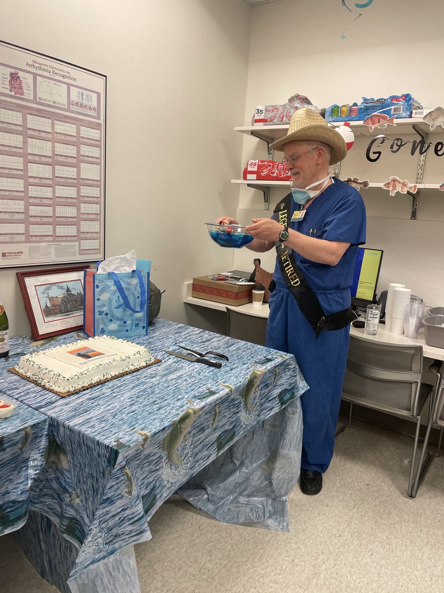 hopkinsheart's tweet image. Today we gathered to celebrate Dr. Thiemann's retirement from his career as an interventional cardiologist! Thank you for all your years of service and dedication. We wish you the best on your next chapter!🧑⚕️🩺🫀🎉