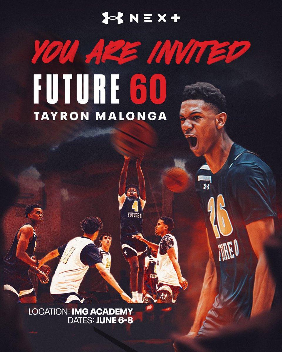 Crosser Basketball (@crosseragency) on Twitter photo Tayron Malonga invited to FUTURE 60
This June, our prospect Tayron MALONGA (<a href="/Tay_mlg/">Tayron Malonga</a>) is invited by Under Armour (<a href="/UAbasketball/">Under Armour Basketball</a>) to the FUTUR 60 Camp taking place at IMG Academy !
We look forward to following Tayron's performance during this event... Tayron Malonga invited to FUTURE 60
This June, our prospect Tayron MALONGA (<a href="/Tay_mlg/">Tayron Malonga</a>) is invited by Under Armour (<a href="/UAbasketball/">Under Armour Basketball</a>) to the FUTUR 60 Camp taking place at IMG Academy !
We look forward to following Tayron's performance during this event...