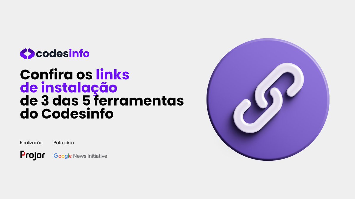 observatorio's tweet photo. Os links de instalação de 3 das 5 ferramentas Codesinfo:
https://t.co/jdWQpI2GZs https://t.co/3QvfcAvq9C https://t.co/BjhUpDp5oN https://t.co/mVwgg4axGs
#Codesinfo #CodigoAberto #jornalismocontradesinformacao https://t.co/wt5qRLJ5Ju