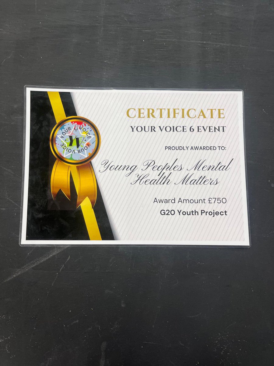 G20 Youth Project (@g20youthproject) on Twitter photo Huge congratulations to our younger & mid group for successfully gaining participatory budgeting funding from the <a href="/NWYHealth_GLA/">NHSGGC - North West Youth Health</a> 👏🏽💥
The youngers applied for funding to begin a programme called ‘Young People’s Mental Health Matters’ which will focus on their mental health, Huge congratulations to our younger & mid group for successfully gaining participatory budgeting funding from the <a href="/NWYHealth_GLA/">NHSGGC - North West Youth Health</a> 👏🏽💥
The youngers applied for funding to begin a programme called ‘Young People’s Mental Health Matters’ which will focus on their mental health,