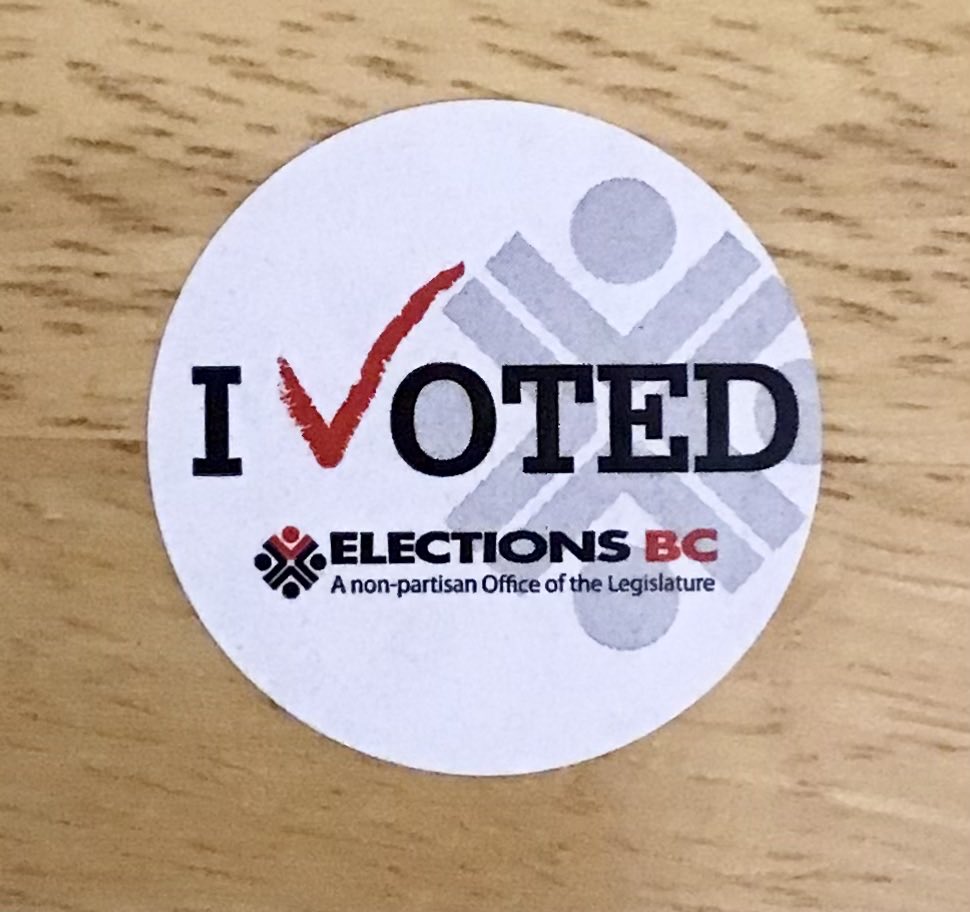 SamuelGWalters's tweet image. Guess what?! (Voted at our local Hartland Baptist Church.) #Canada #CanadaElections2025 #federalelection2025