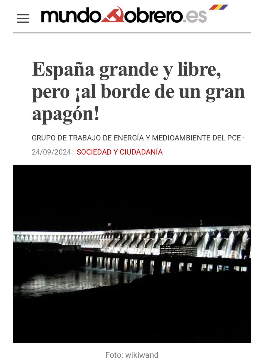 ‼️ Que no te engañen.
Lo sabían y no hicieron nada.
Sabían lo del COVID.
Sabían lo del volcán.
Sabían lo de las lluvias, y aun así abrieron las presas en Valencia.
Lo saben todo, y no hacen nada.
¡Abre los ojos antes de que sea tarde!