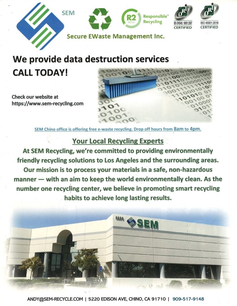 Secure E-Waste Management (@SemRecycling) / Posts / X
