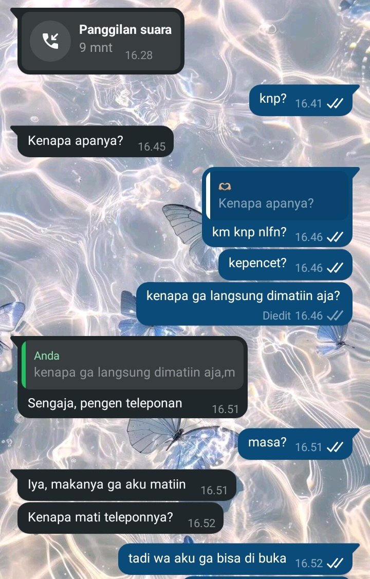 fafafafazul's tweet photo. @tanyakanrl nihh, sm cowo aku. pdhl dia lagi di tmpt kerja. tumben²an nelfon aku:') https://t.co/ceh7VVNODH